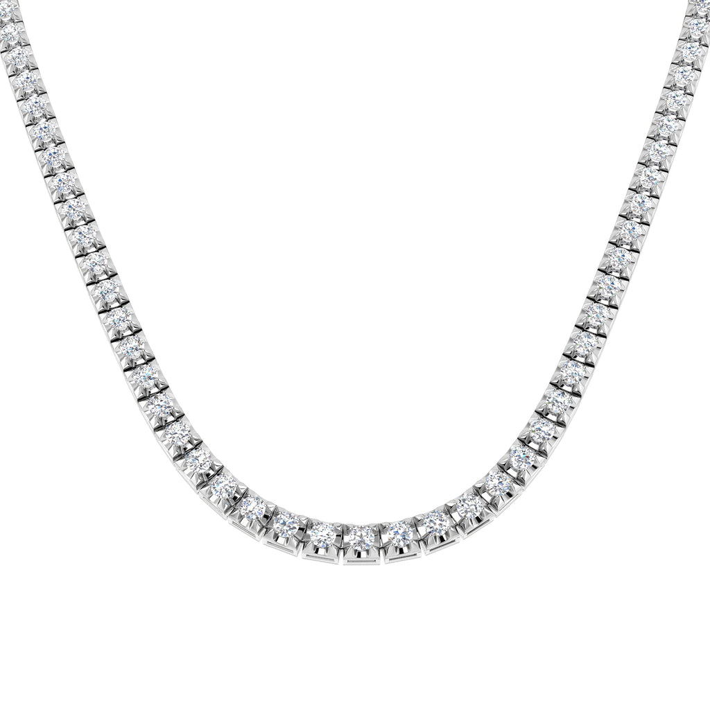 SN1879-19 — Necklace - 9k White Gold