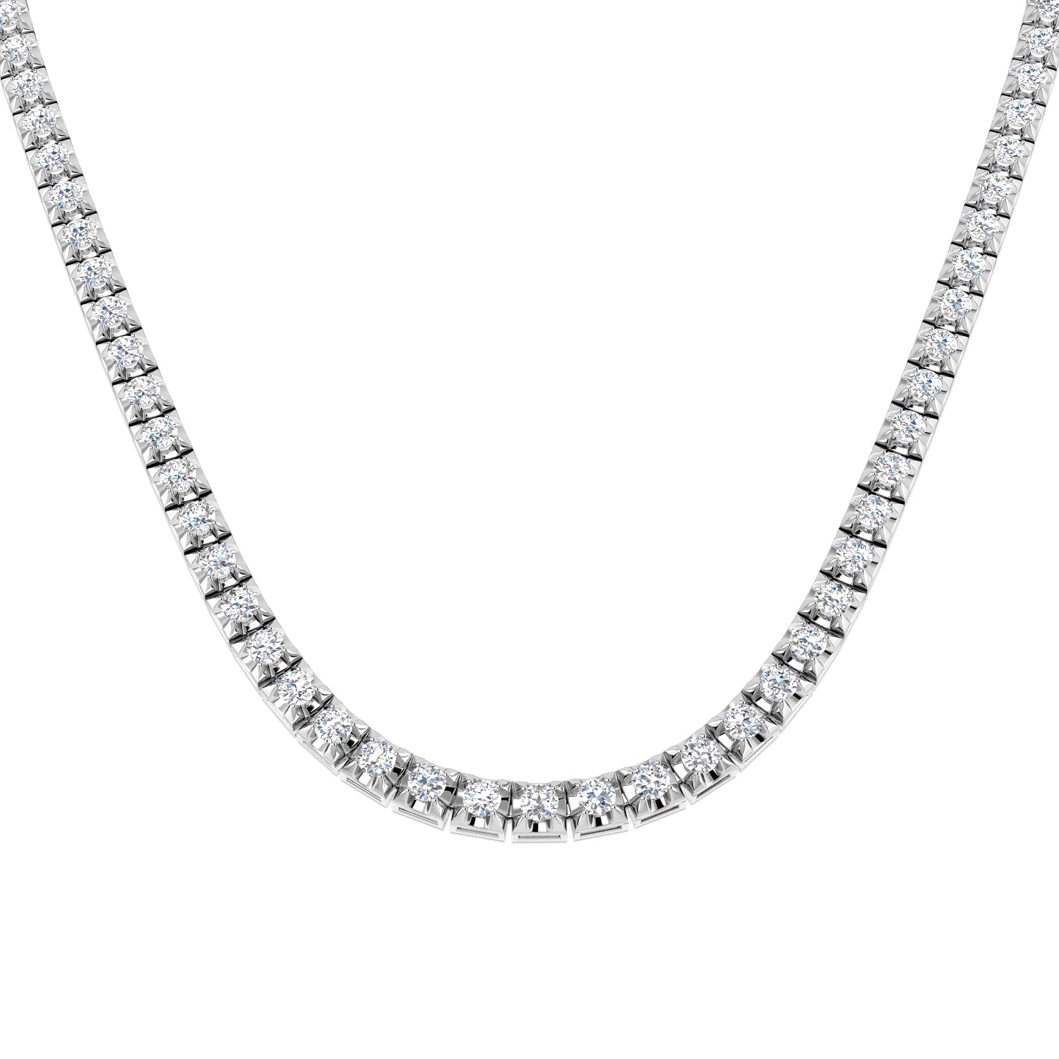 SN1879-19 — Necklace - 9k White Gold