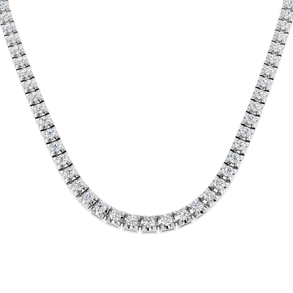 SN1880-19 — Necklace - 9k White Gold