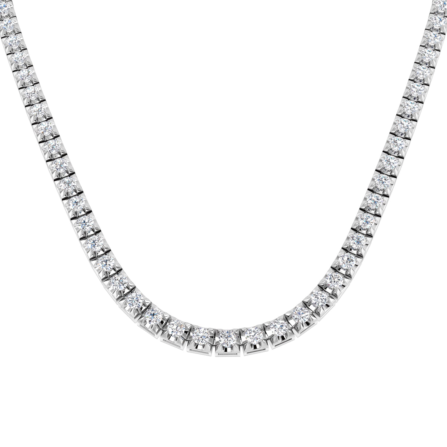 SN1880-19 — Necklace - 9k White Gold