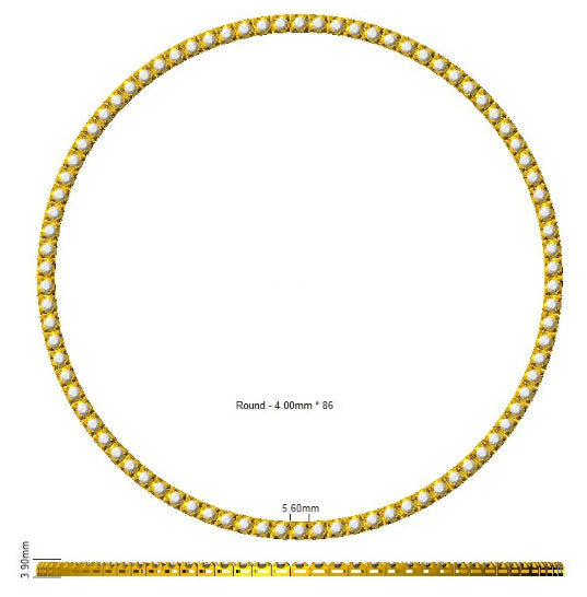 SN1880-19 — Necklace - 9k Yellow Gold detail