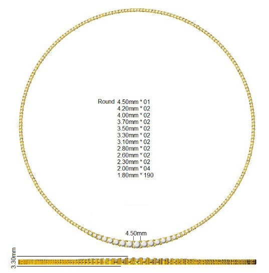 SN1881 — Necklace - 9k Yellow Gold detail