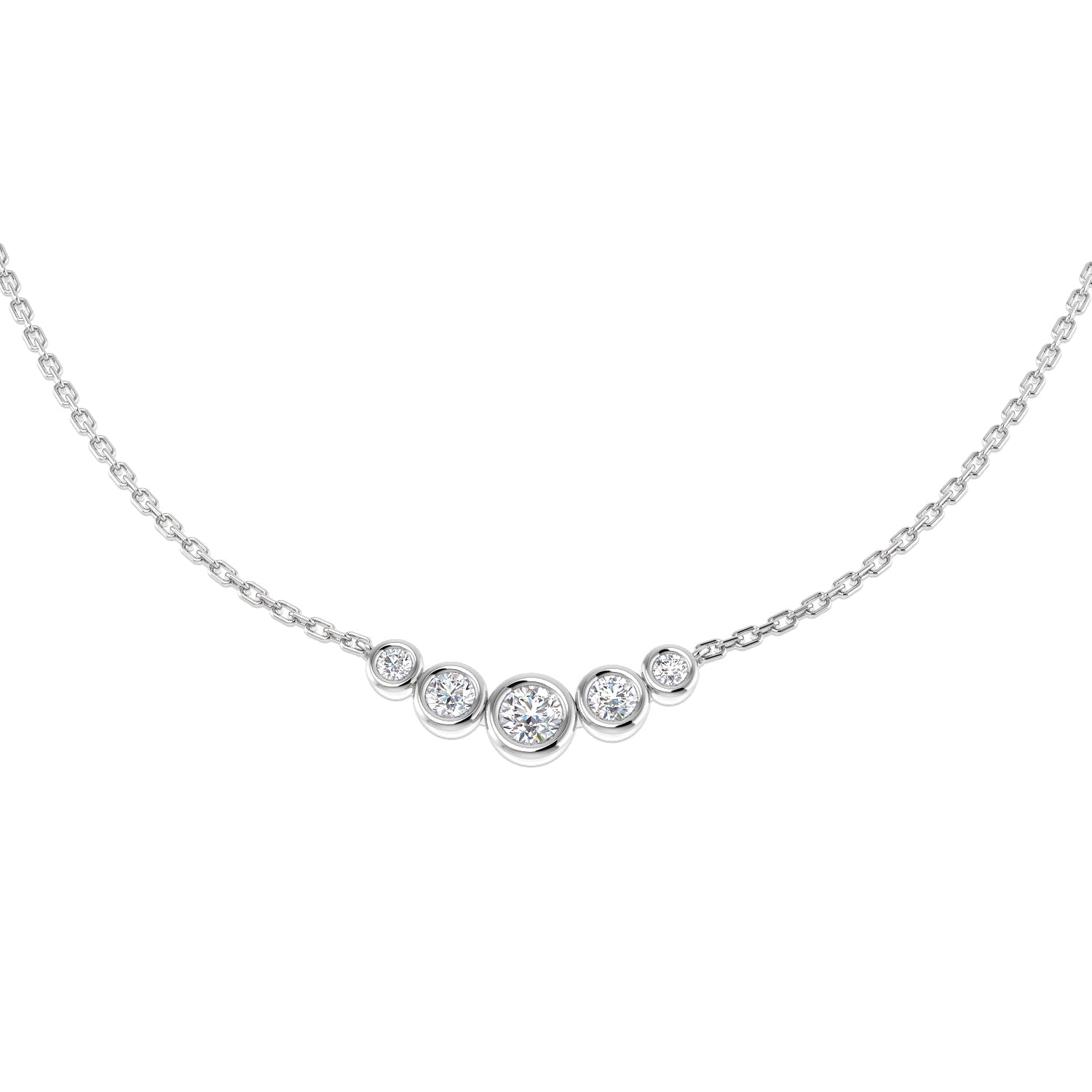 SN1888 — Necklace - 9k White Gold