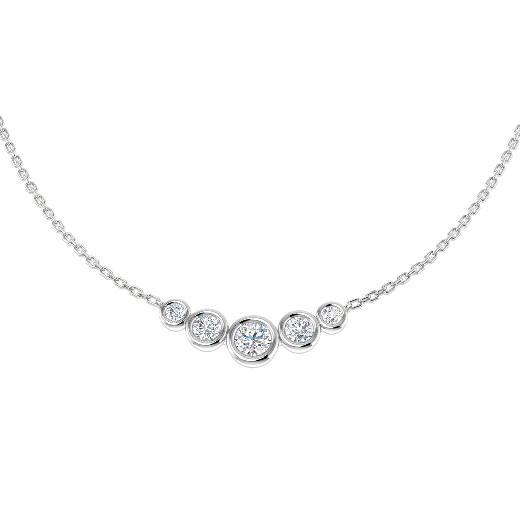 SN1889 — Necklace - 9k White Gold