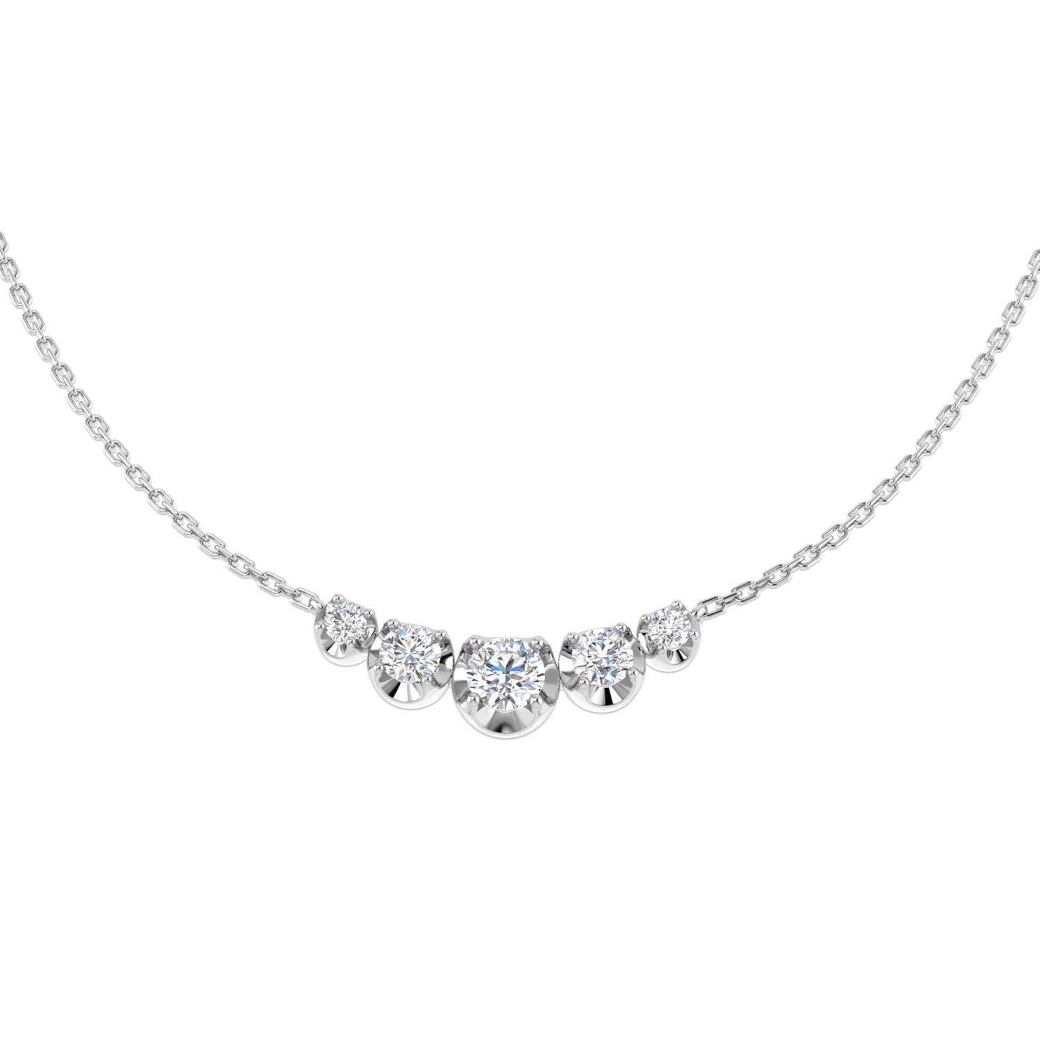 SN1890 — Necklace - 9k White Gold