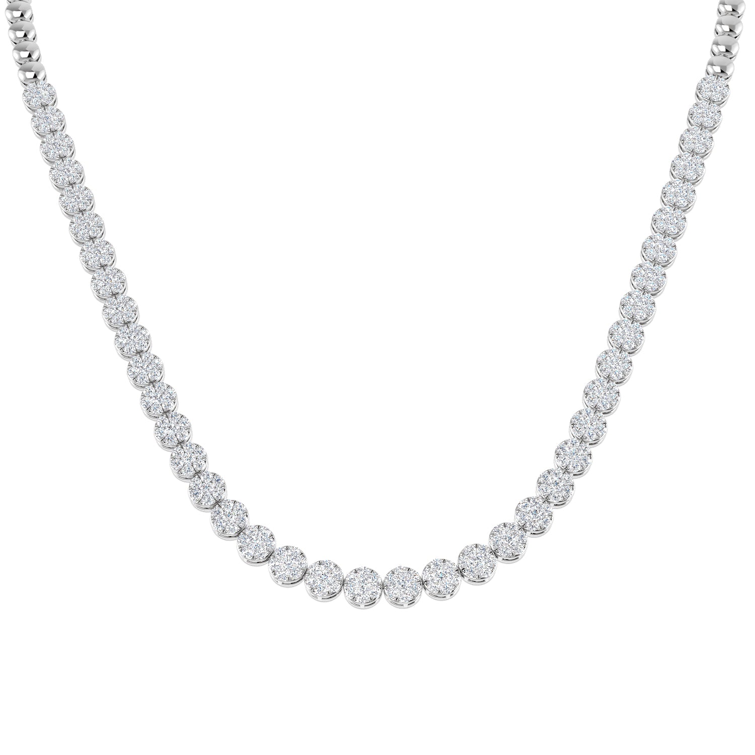SN1891 — Necklace - 9k White Gold