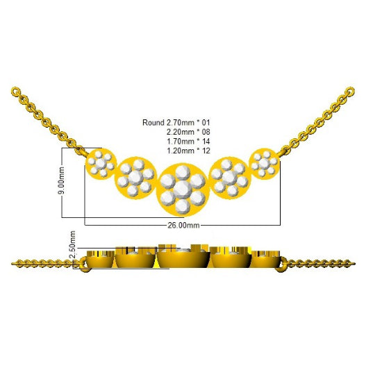 SN1893 — Necklace - 9k Yellow Gold detail