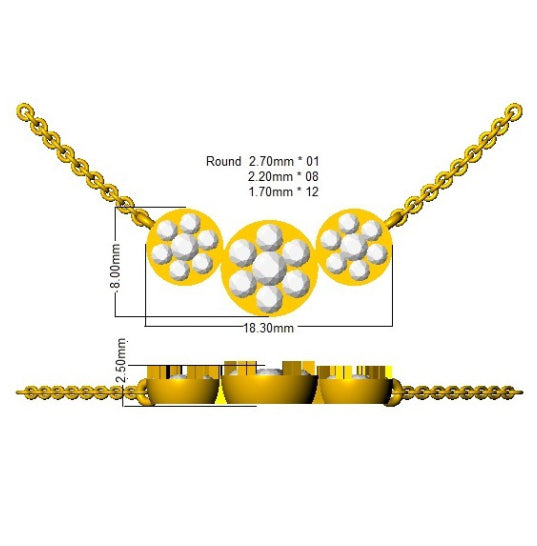 SN1894 — Necklace - 9k Yellow Gold detail