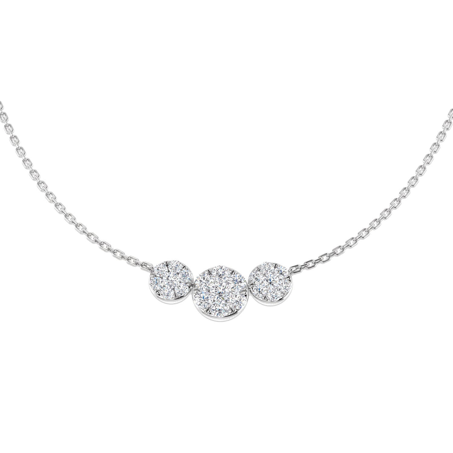 SN1894 — Necklace - 9k White Gold