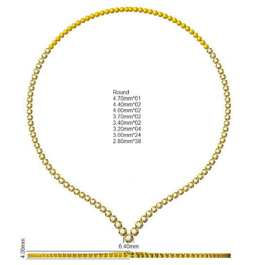 SN1899 — Necklace - 9k Yellow Gold detail