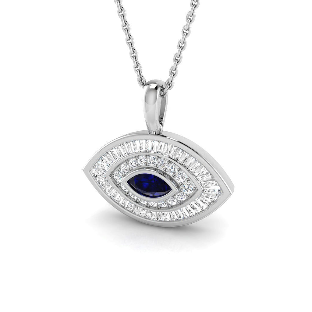 SN1905A — Necklace - 9k White Gold