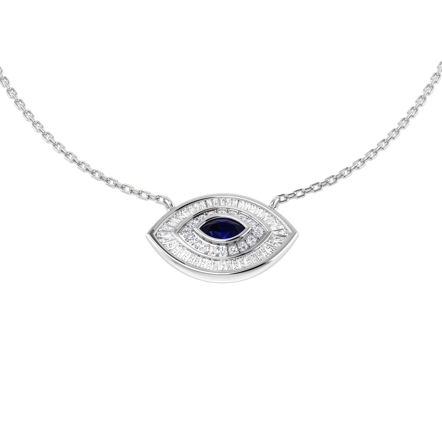 SN1905 — Necklace - 9k White Gold