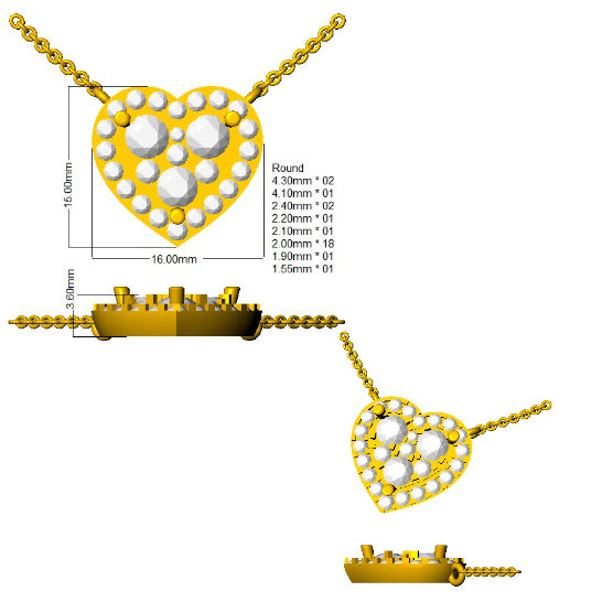 SN1913 — Necklace - 9k Yellow Gold detail