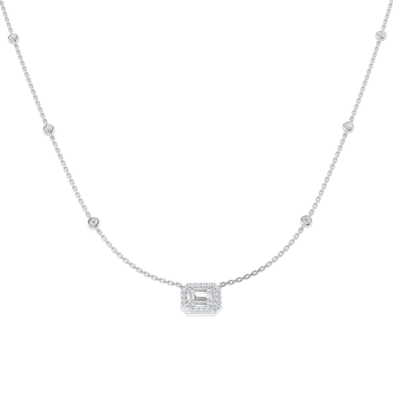 SN1916 — Necklace - 9k White Gold