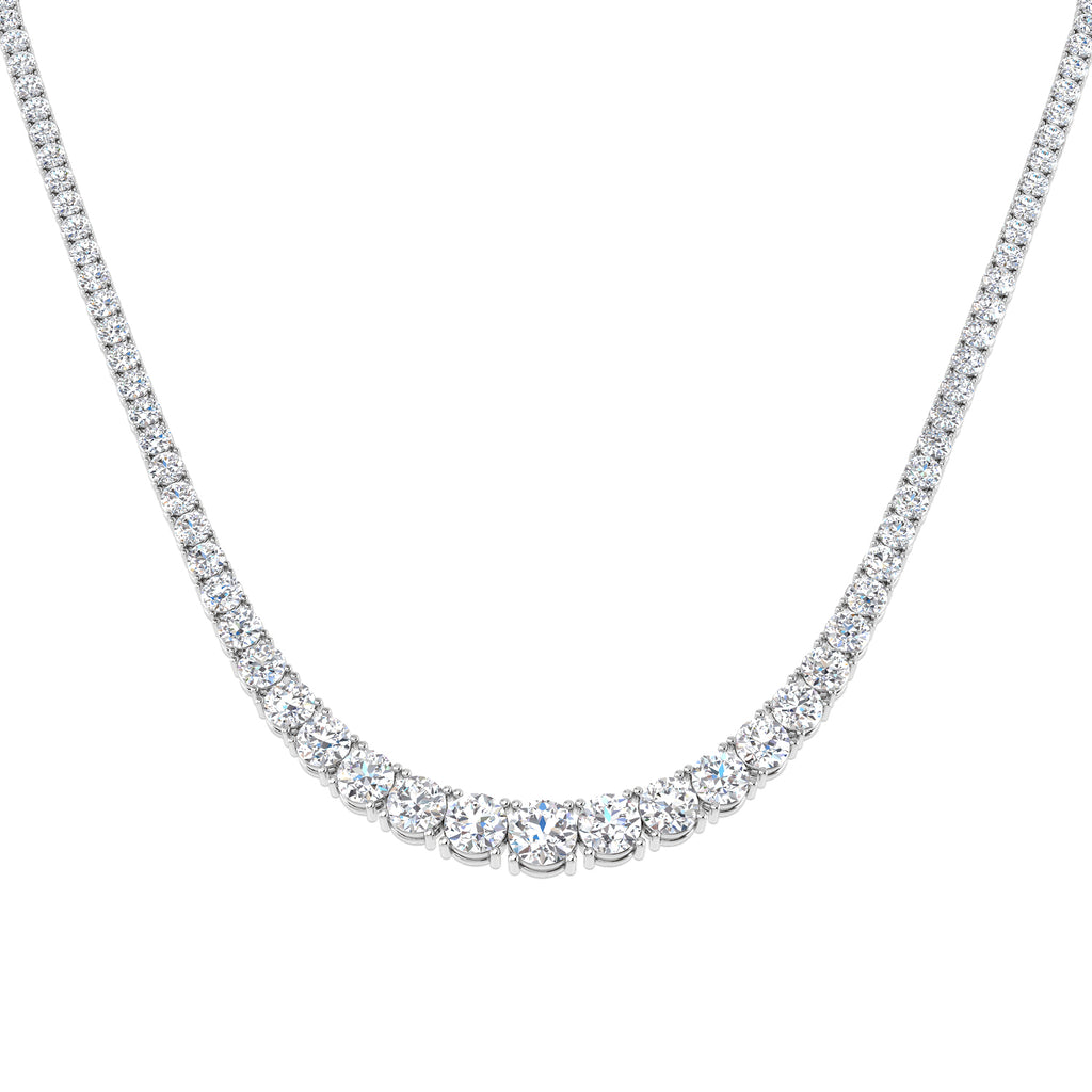 SN1922-17CT — Necklace - 9k White Gold