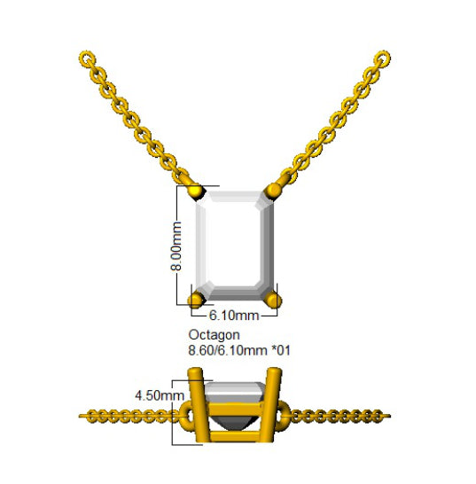 SN1933 — Necklace - 9k Yellow Gold detail