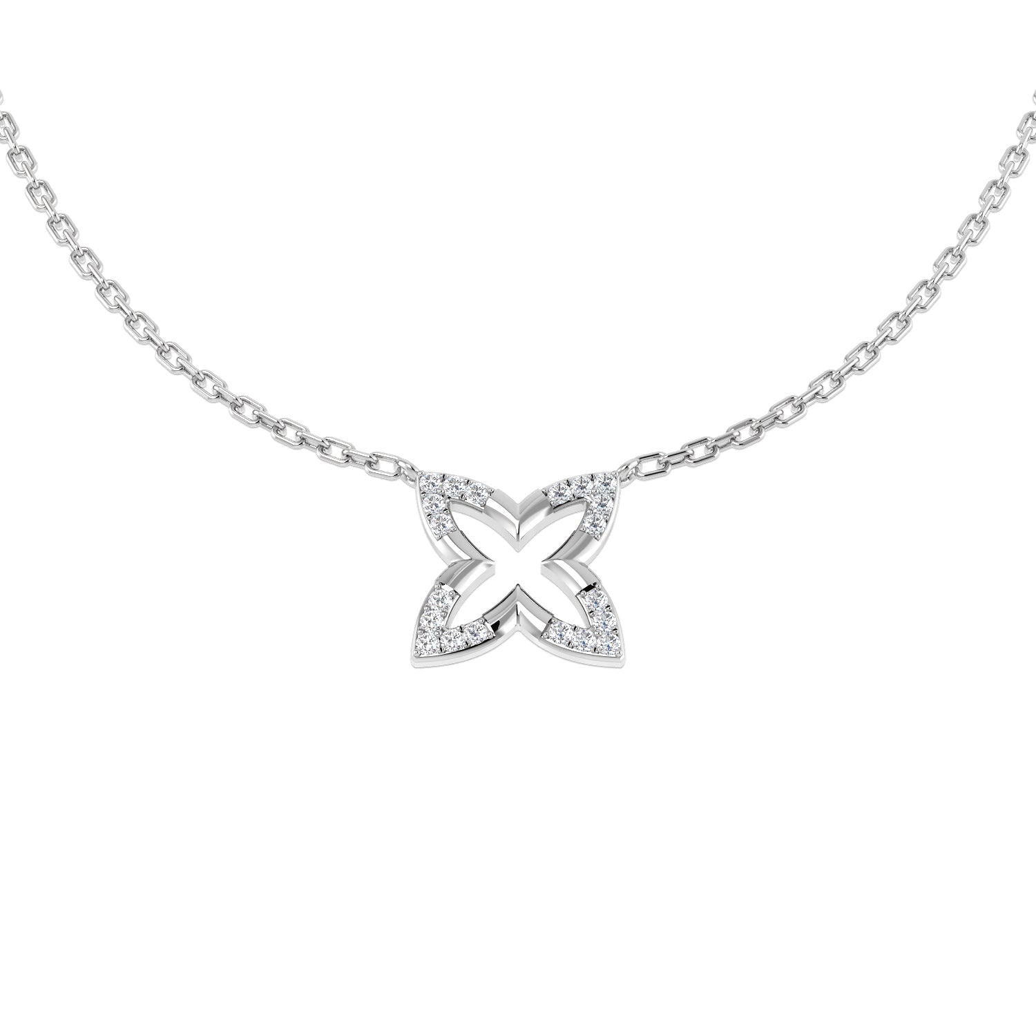 SN1943 — Necklace - 9k White Gold