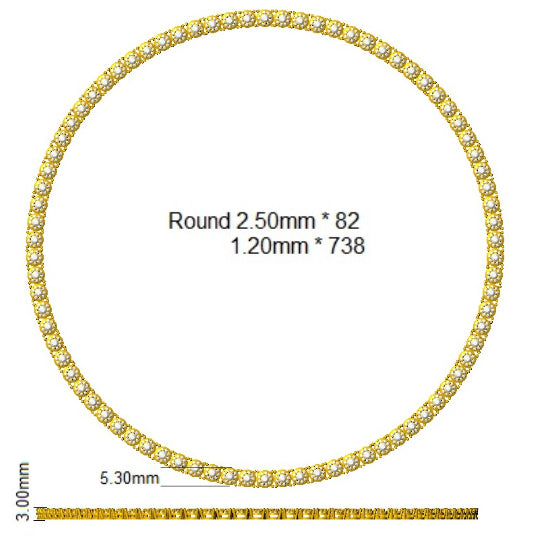 SN1958 — Necklace - 9k Yellow Gold detail