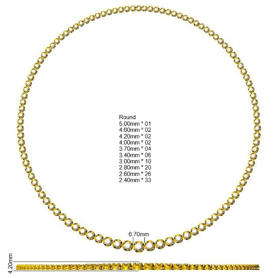 SN2002 — Necklace - 9k Yellow Gold detail
