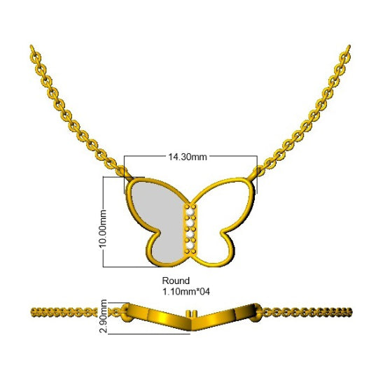 SN2020 — Necklace - 9k Yellow Gold detail
