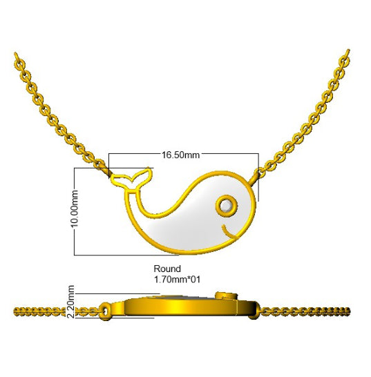 SN2024 — Necklace - 9k Yellow Gold detail