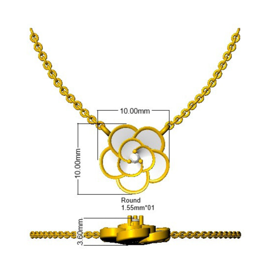 SN2025 — Necklace - 9k Yellow Gold detail