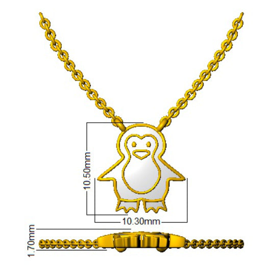 SN2026 — Necklace - 9k Yellow Gold detail