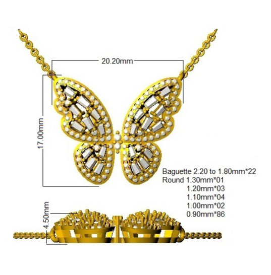 SN2036 — Necklace - 9k Yellow Gold detail