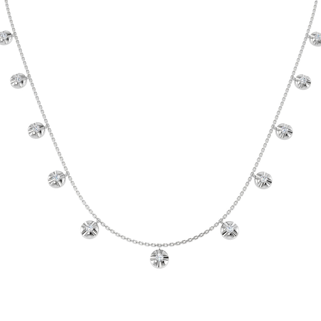 SN2089 — Necklace - 9k White Gold
