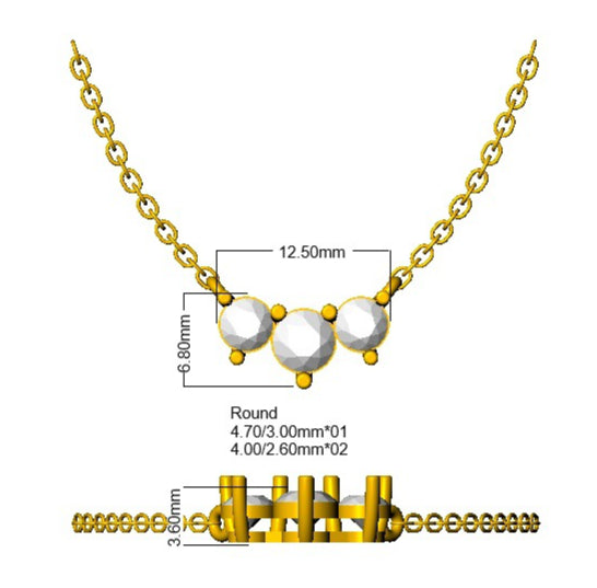 SN2112 — Necklace - 9k Yellow Gold detail