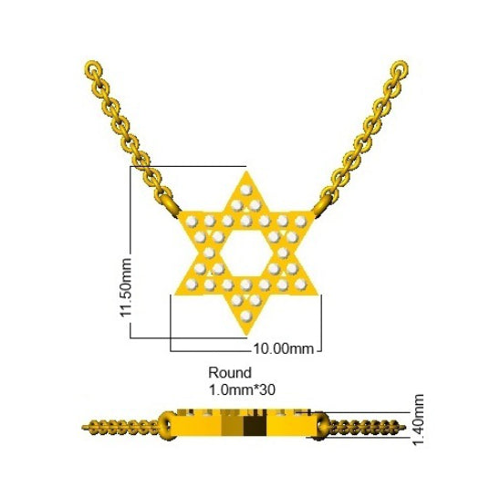 SN2121 — Necklace - 9k Yellow Gold detail