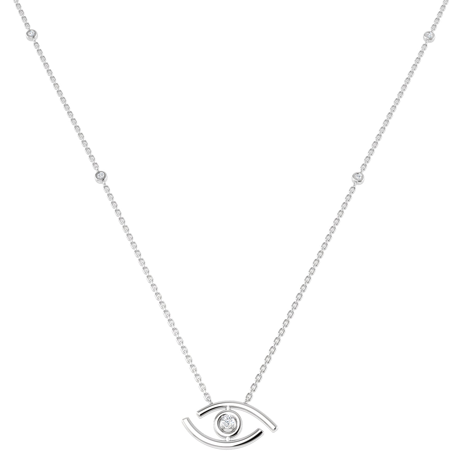 SN2125 — Necklace - 9k White Gold
