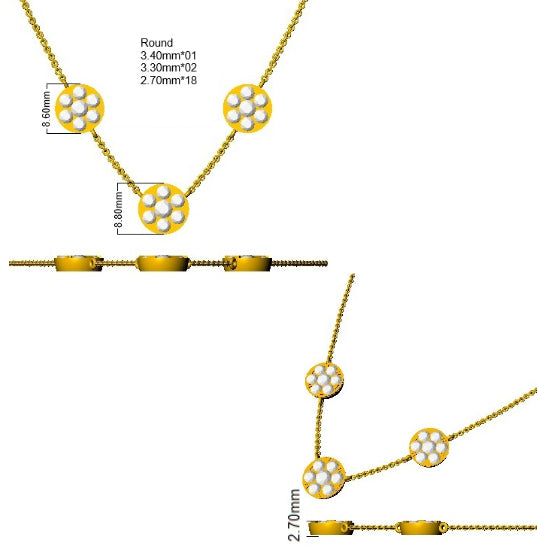SN2131 — Necklace - 9k Yellow Gold detail