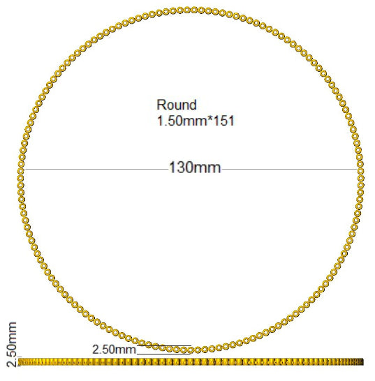 SN2133 — Necklace - 9k Yellow Gold detail