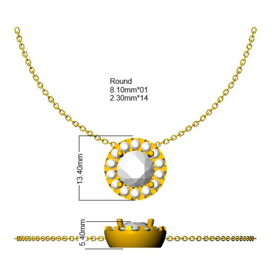 SN2141 — Necklace - 9k Yellow Gold detail