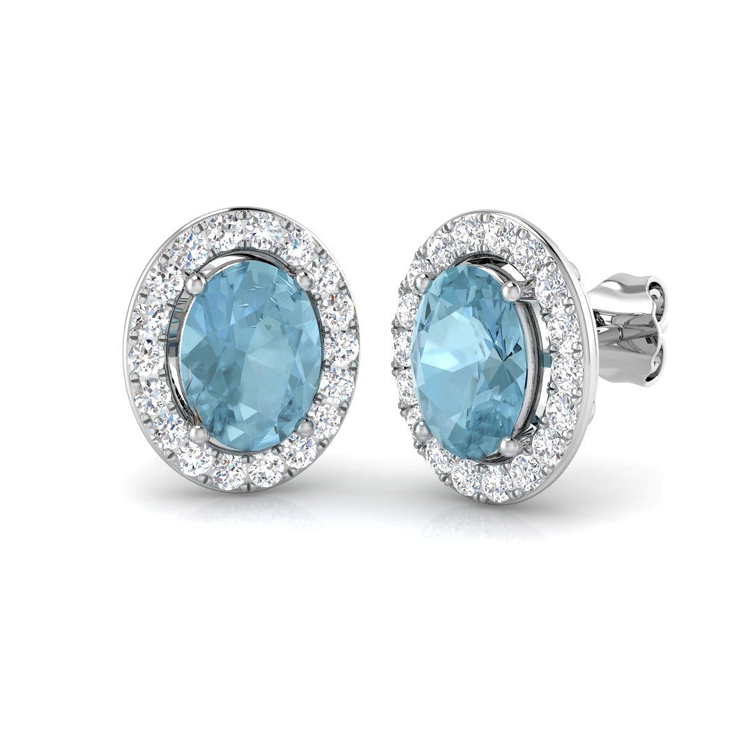 SP3566E — Earrings - 9k White Gold