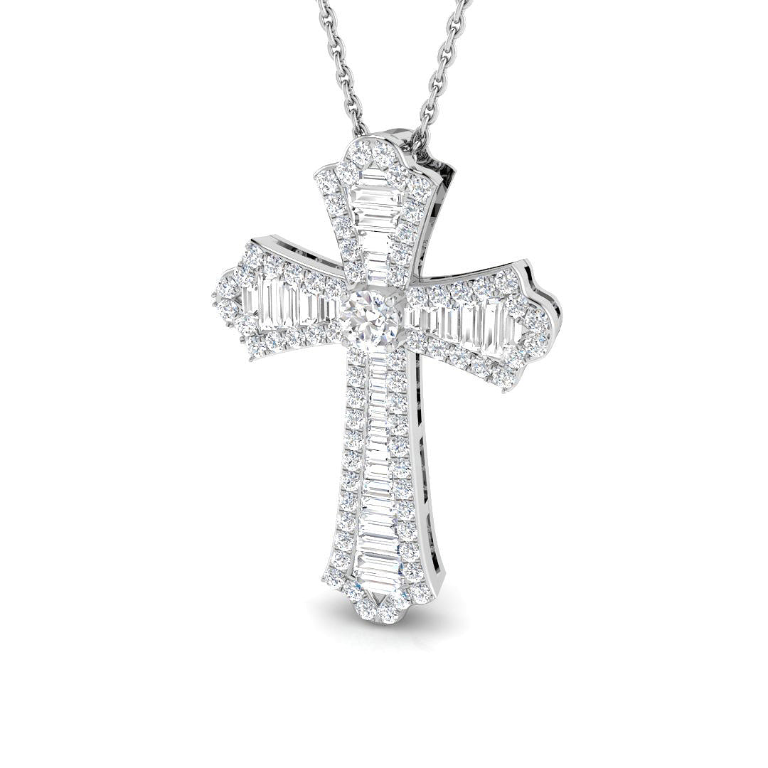 SP3801 — Cross - 9k White Gold