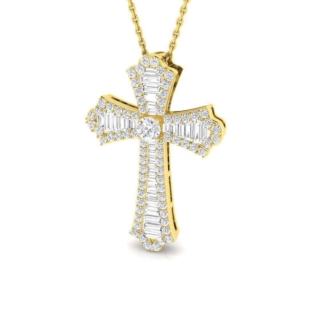 SP3801 — Cross - 9k Yellow Gold