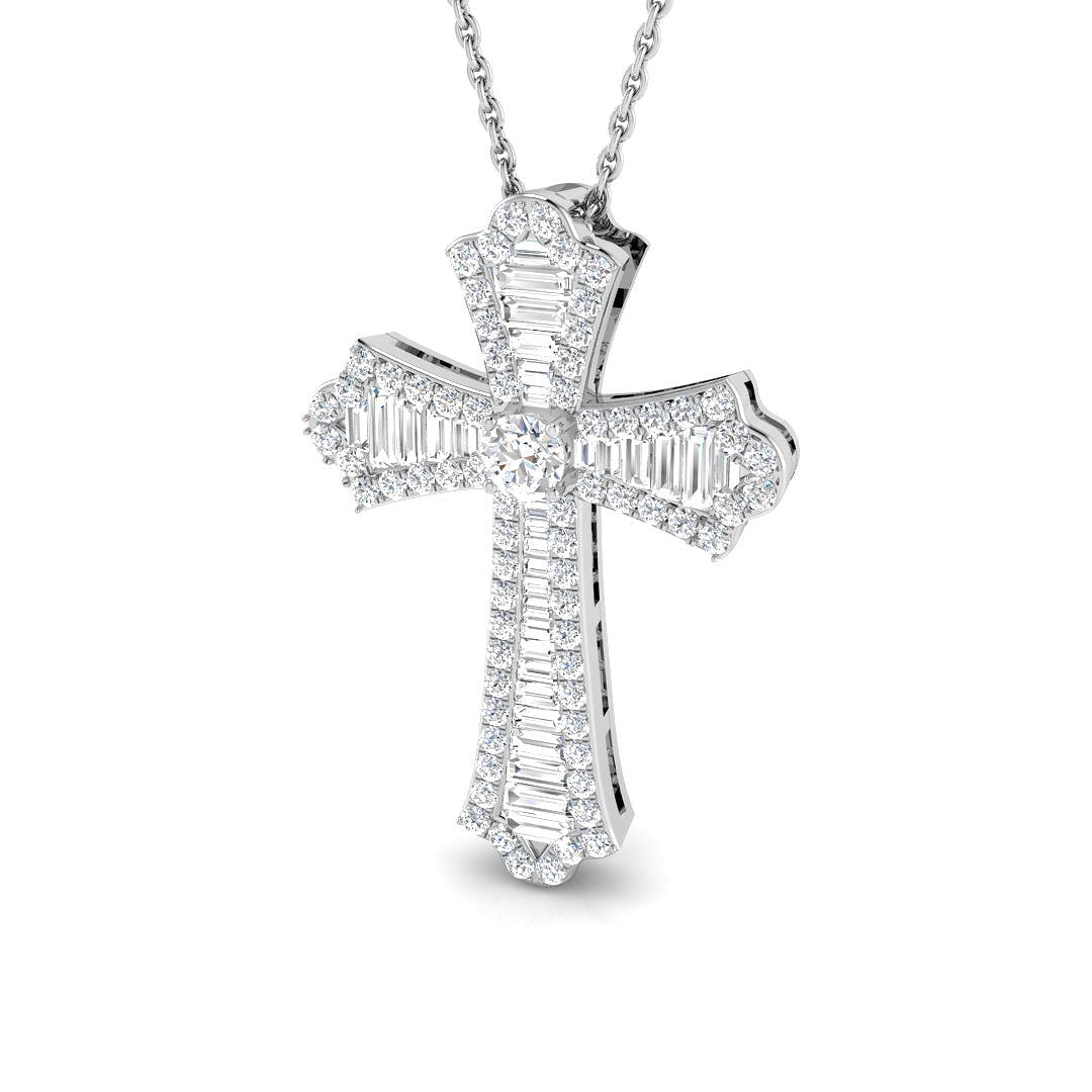SP4558 — Cross - 9k White Gold