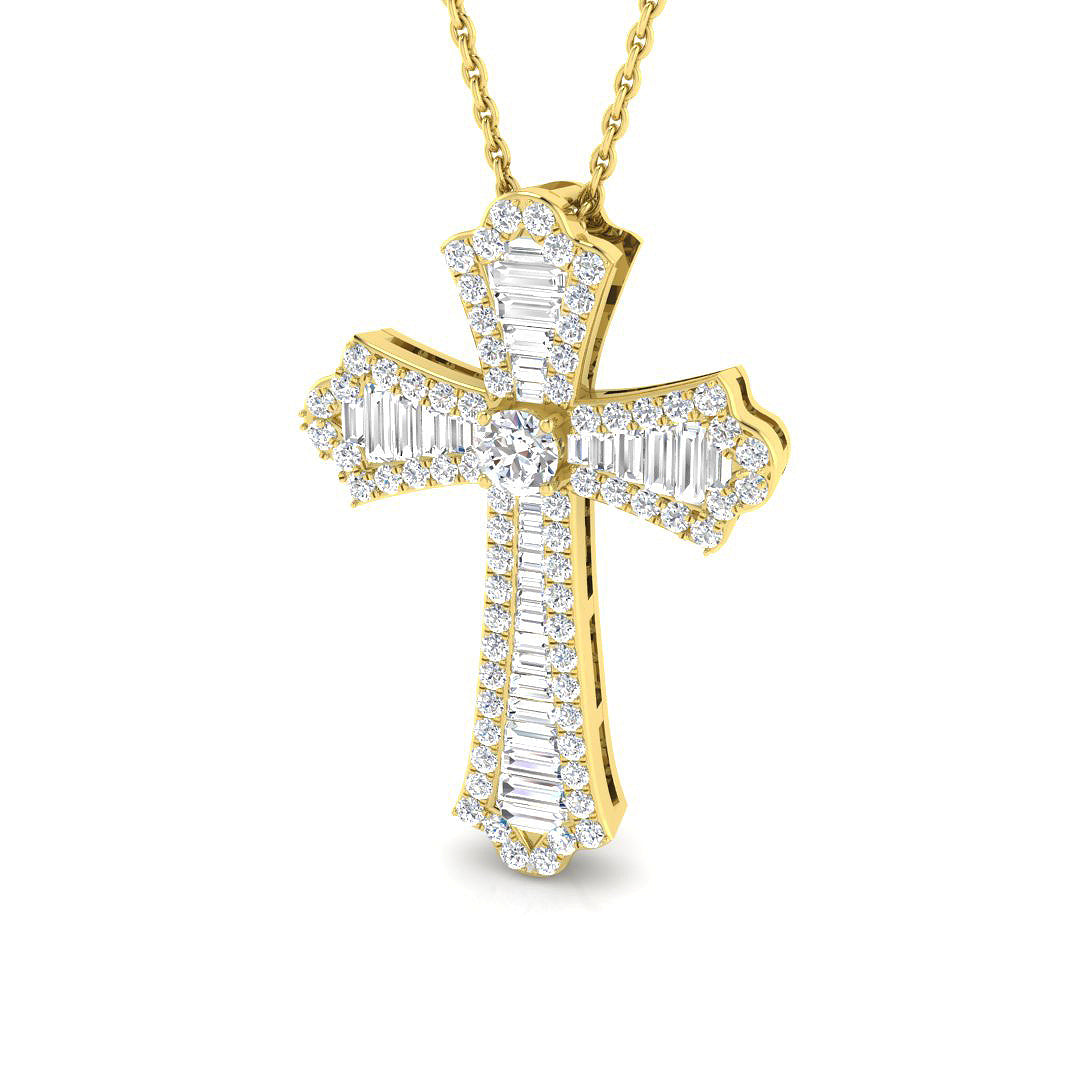SP4558 — Cross - 9k Yellow Gold