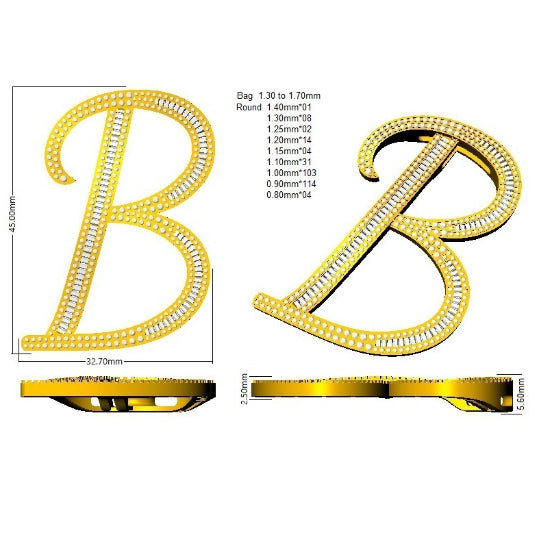 SP5948-B — Pendant - 9k Yellow Gold detail