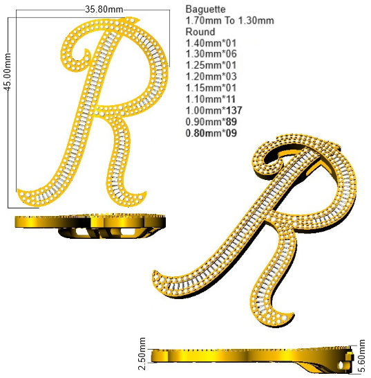 SP5948-R — Pendant - 9k Yellow Gold detail