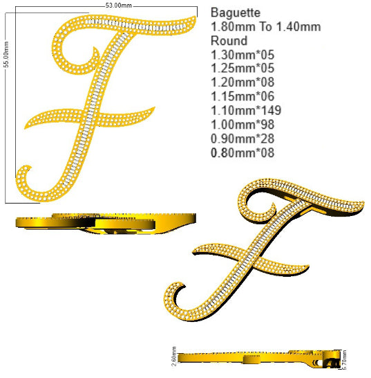 SP5980-F — Pendant - 9k Yellow Gold detail