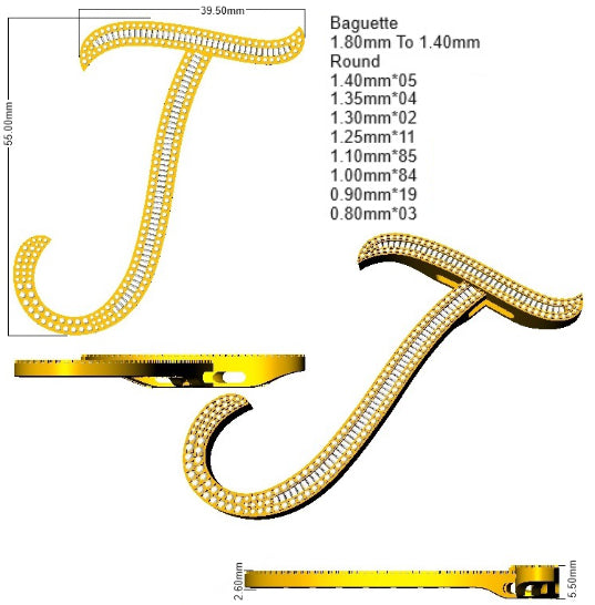 SP5980-J — Pendant - 9k Yellow Gold detail