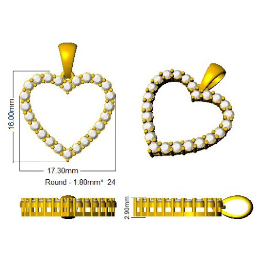 SP2790A — Pendant - 18k Yellow Gold detail