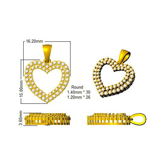 SP2793 — Pendant - 18k Yellow Gold detail