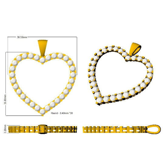 SP3401 — Pendant - 9k Yellow Gold detail