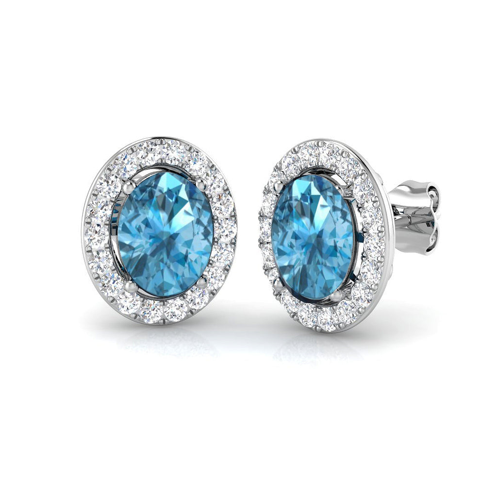 SP3566E — Earrings - 9k White Gold