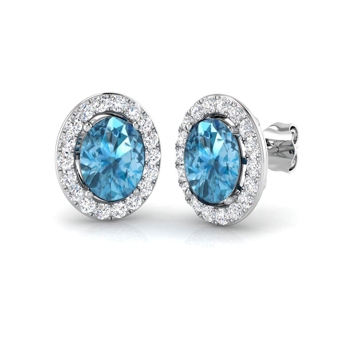 SP3566E — Earrings - 9k White Gold