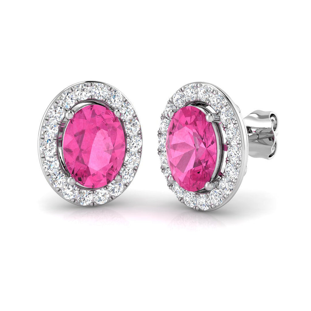 SP3566E — Earrings - 9k White Gold